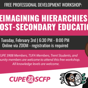 Graphic representation of the title of the workshop. All text included in event details. Image includes illustration of a globe, and Workshop Facilitator Larissa Crawford. Larissa has both Métis and Jamaican ancestry.